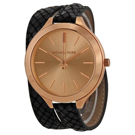 montre michael kors runway|michael kors leather watch.